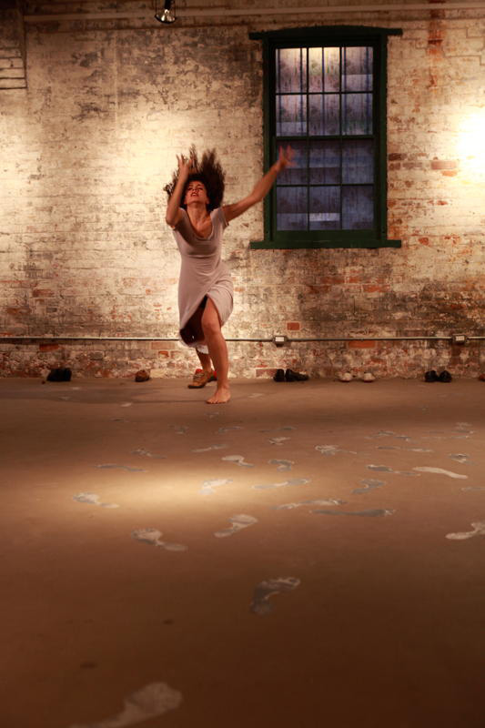 Image from performance of Sangre (Blood) by Olga Barrios